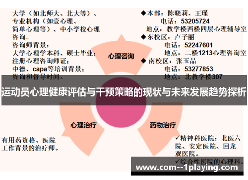 运动员心理健康评估与干预策略的现状与未来发展趋势探析